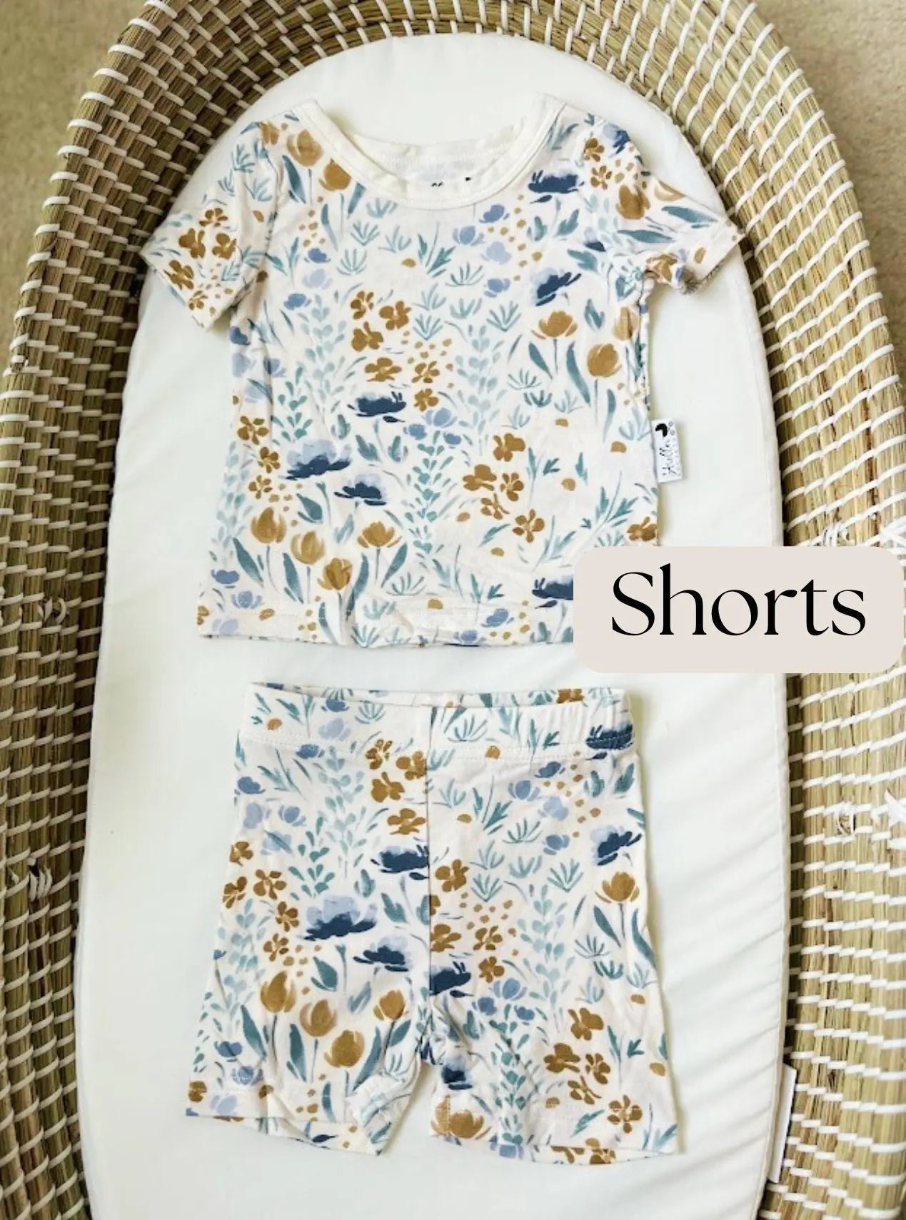 Bamboo Baby Clothes, Baby Bamboo Pajamas, Baby Shorts - Newborn to 24 months